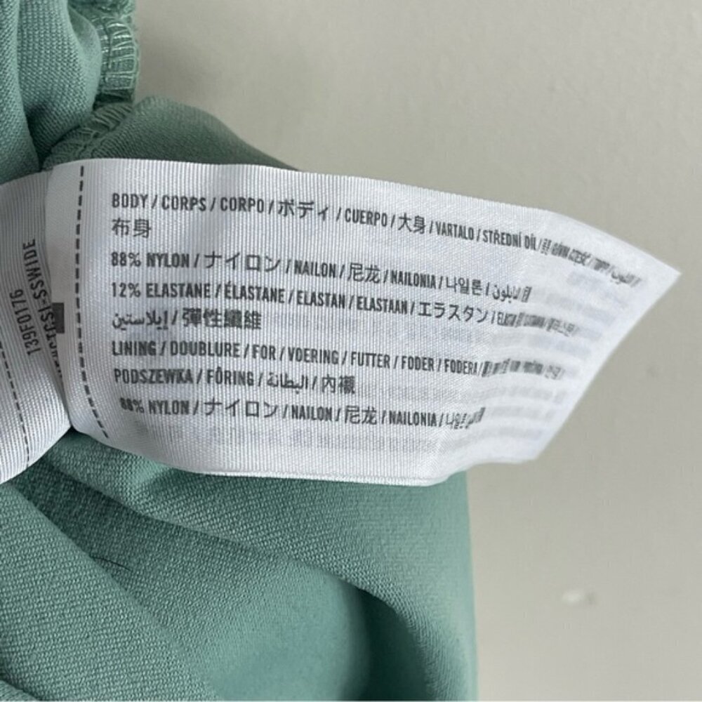 Abercrombie & Fitch seamless ruched Seafoam green bodysuit Size Large - Picture 6 of 9